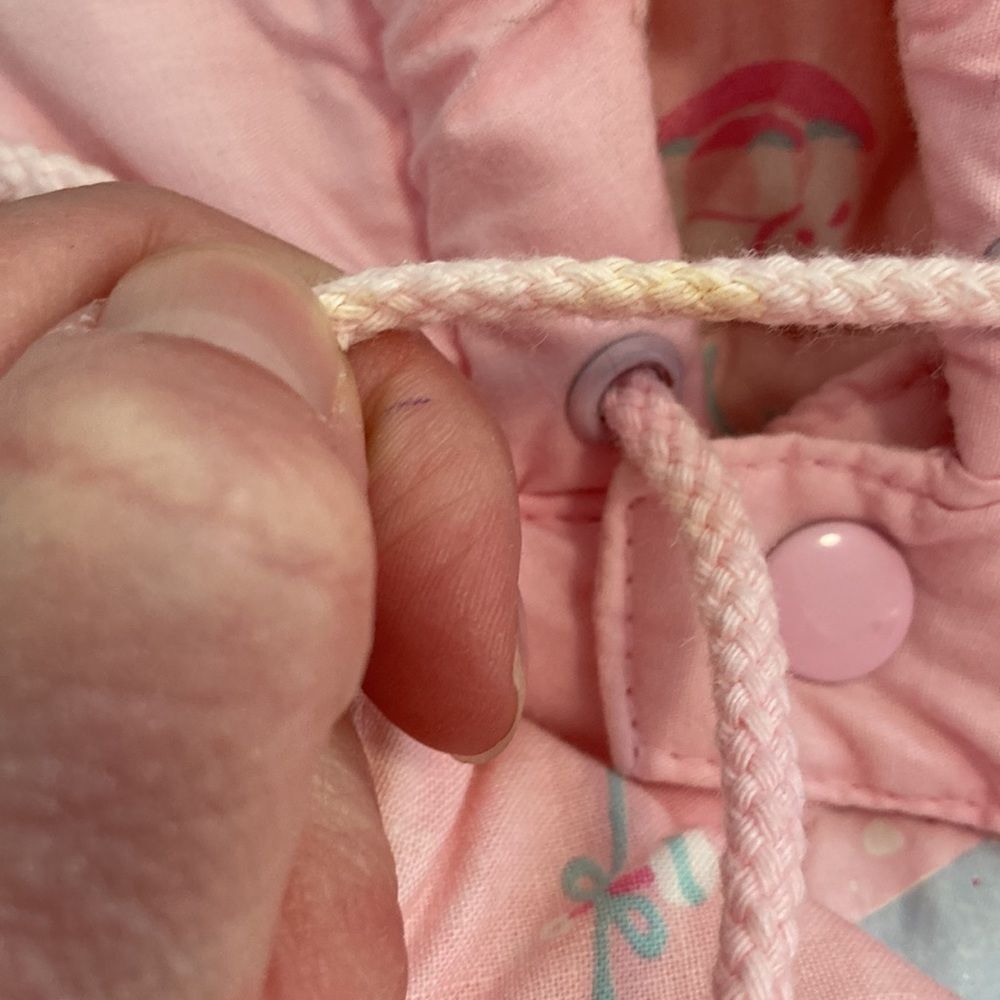 Vintage 80s 90s TidyKins Pink Elephant Pink Snowsuit - Picture 10 of 16